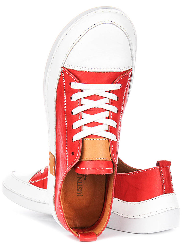Sammy Trainers In Red Leather