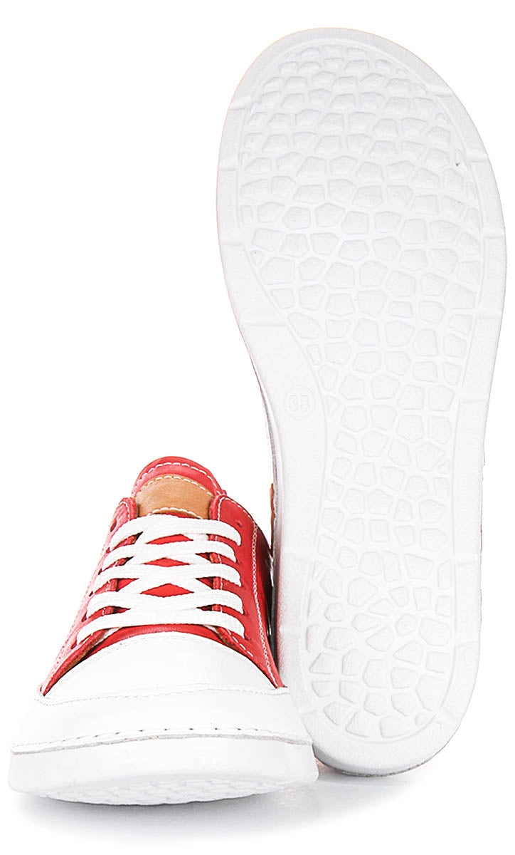 Sammy Trainers In Red Leather