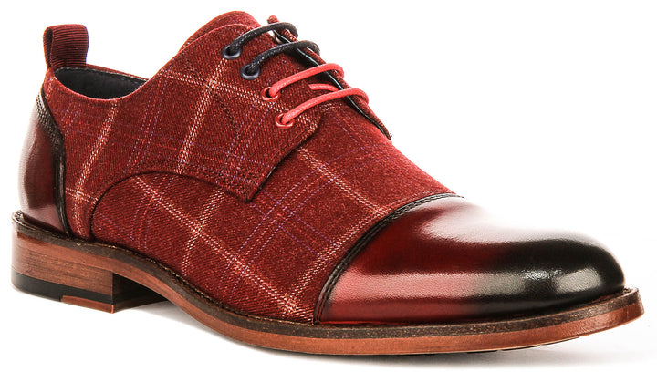 Oden In Red Oxford Shoes