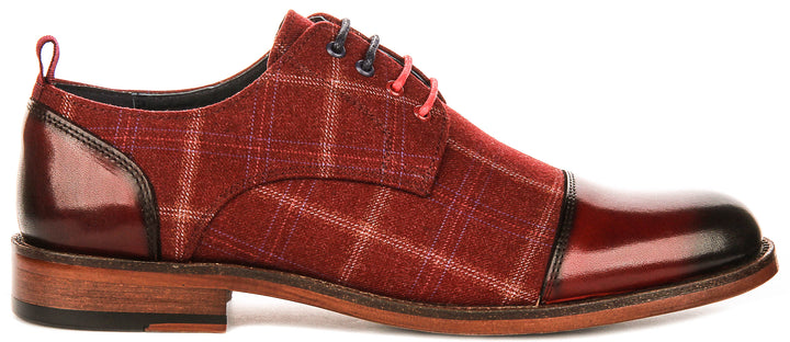 Oden In Red Oxford Shoes