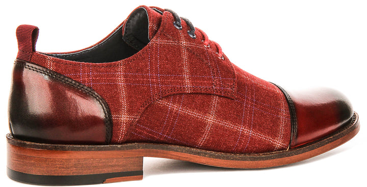 Oden In Red Oxford Shoes
