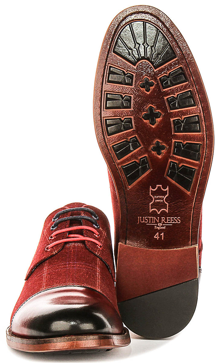 Oden In Red Oxford Shoes