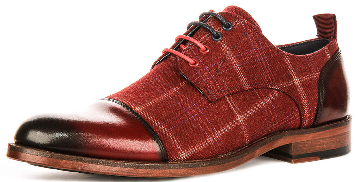 Oden In Red Oxford Shoes