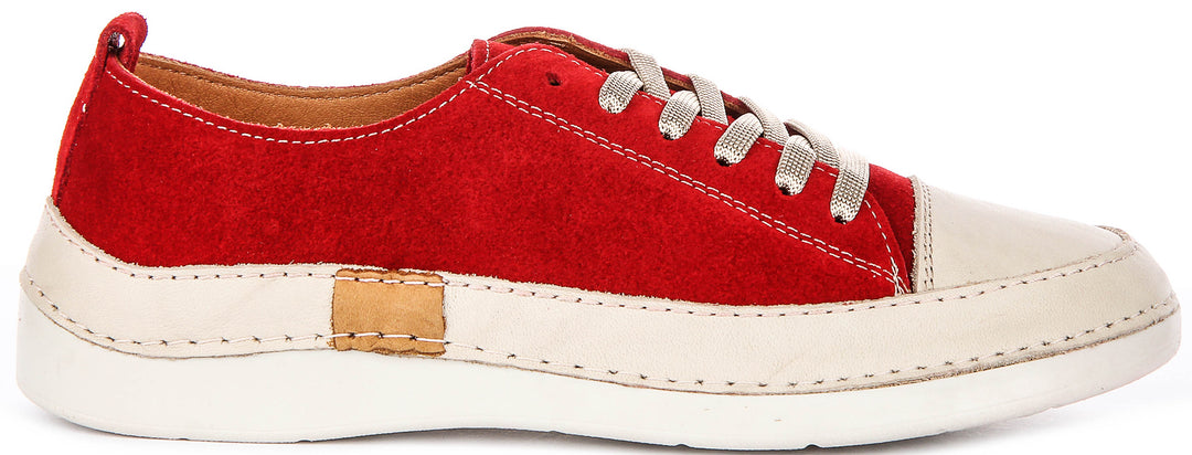 Sammy Suede Cushioned Shoes In Red
