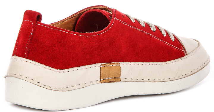 Sammy Suede Cushioned Shoes In Red