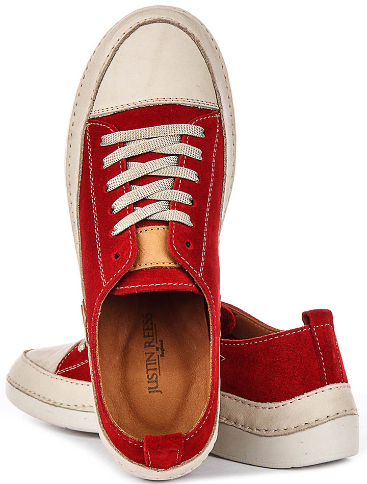 Sammy Suede Cushioned Shoes In Red