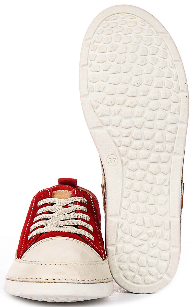 Sammy Suede Cushioned Shoes In Red