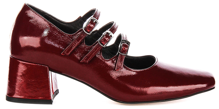 Kate Mary Jane in Bordeaux Patent Leather