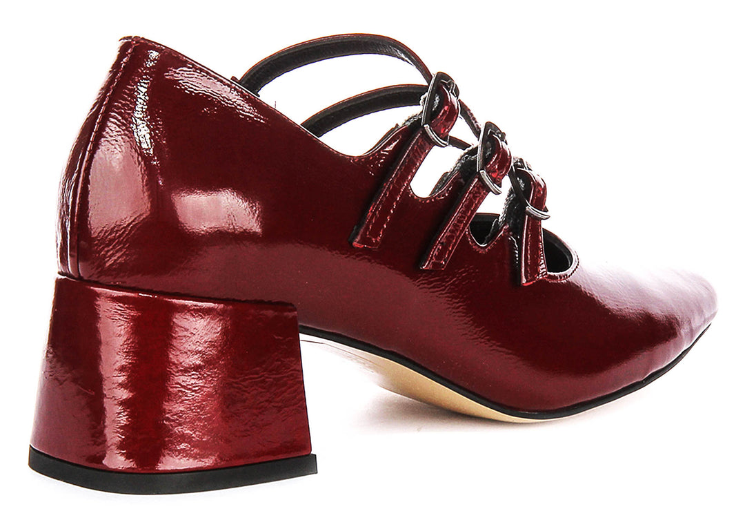 Kate Mary Jane in Bordeaux Patent Leather