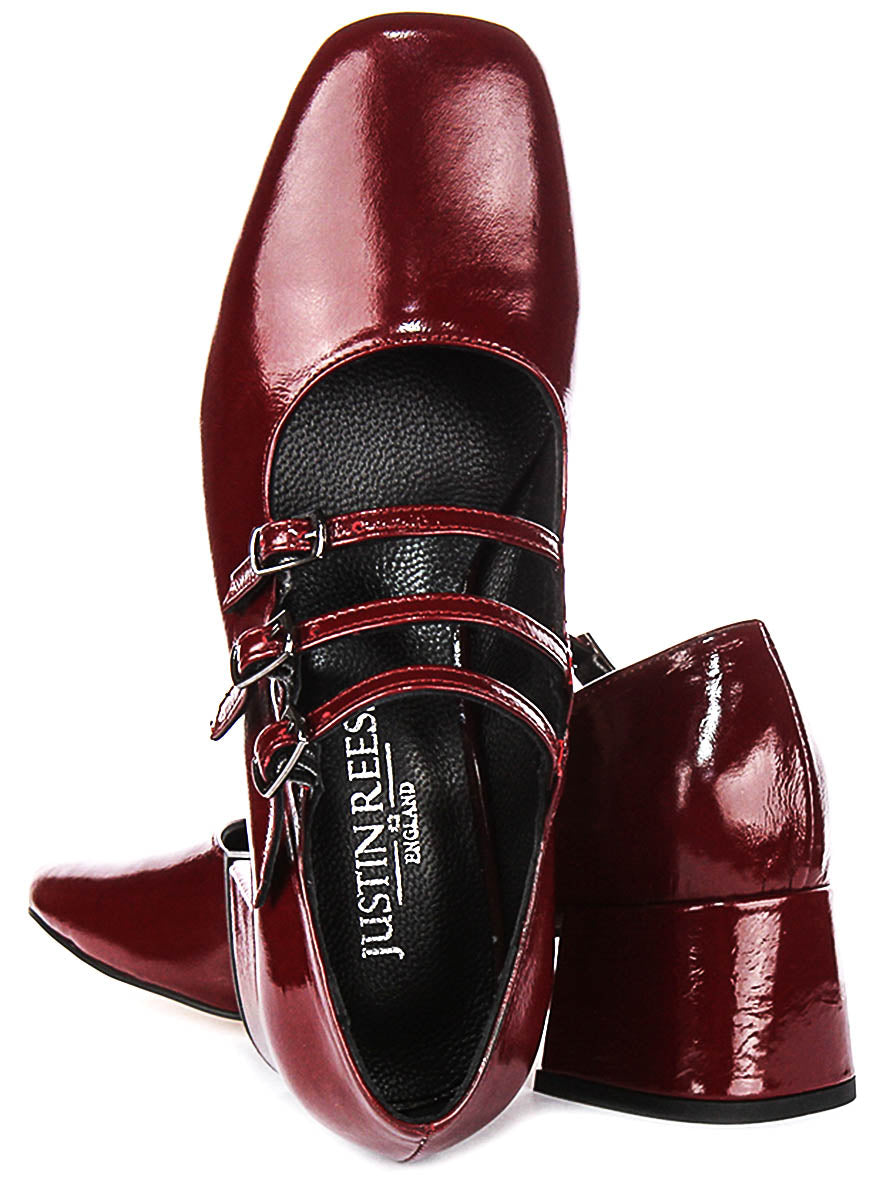 Kate Mary Jane in Bordeaux Patent Leather