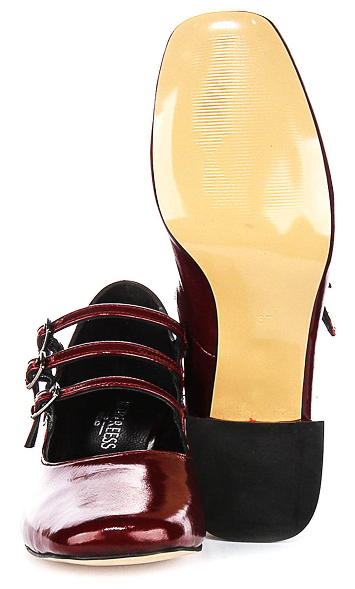 Kate Mary Jane in Bordeaux Patent Leather