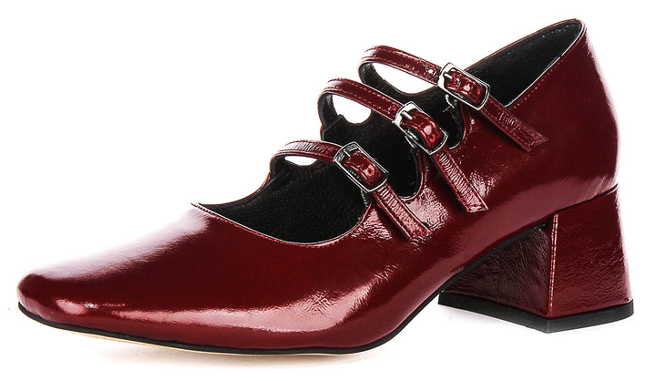 Kate Mary Jane in Bordeaux Patent Leather