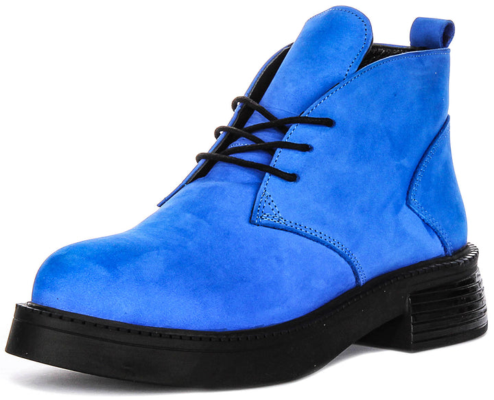 Cora Ankle Boots In Royal Blue