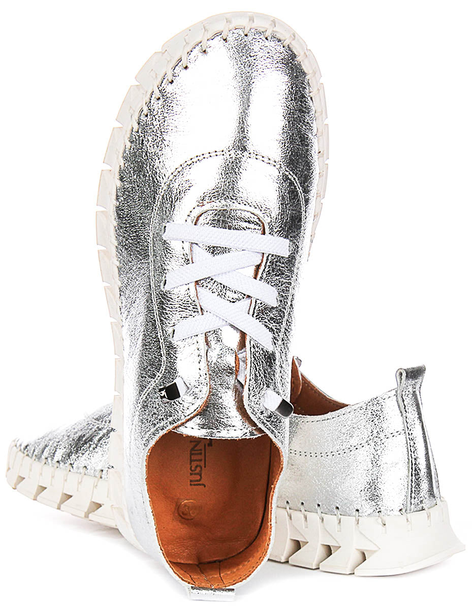 Rexy Slip On Trainers In Silver