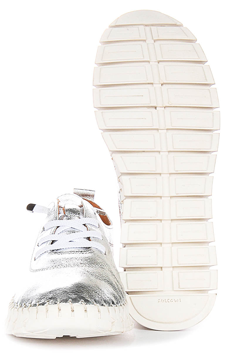 Rexy Slip On Trainers In Silver