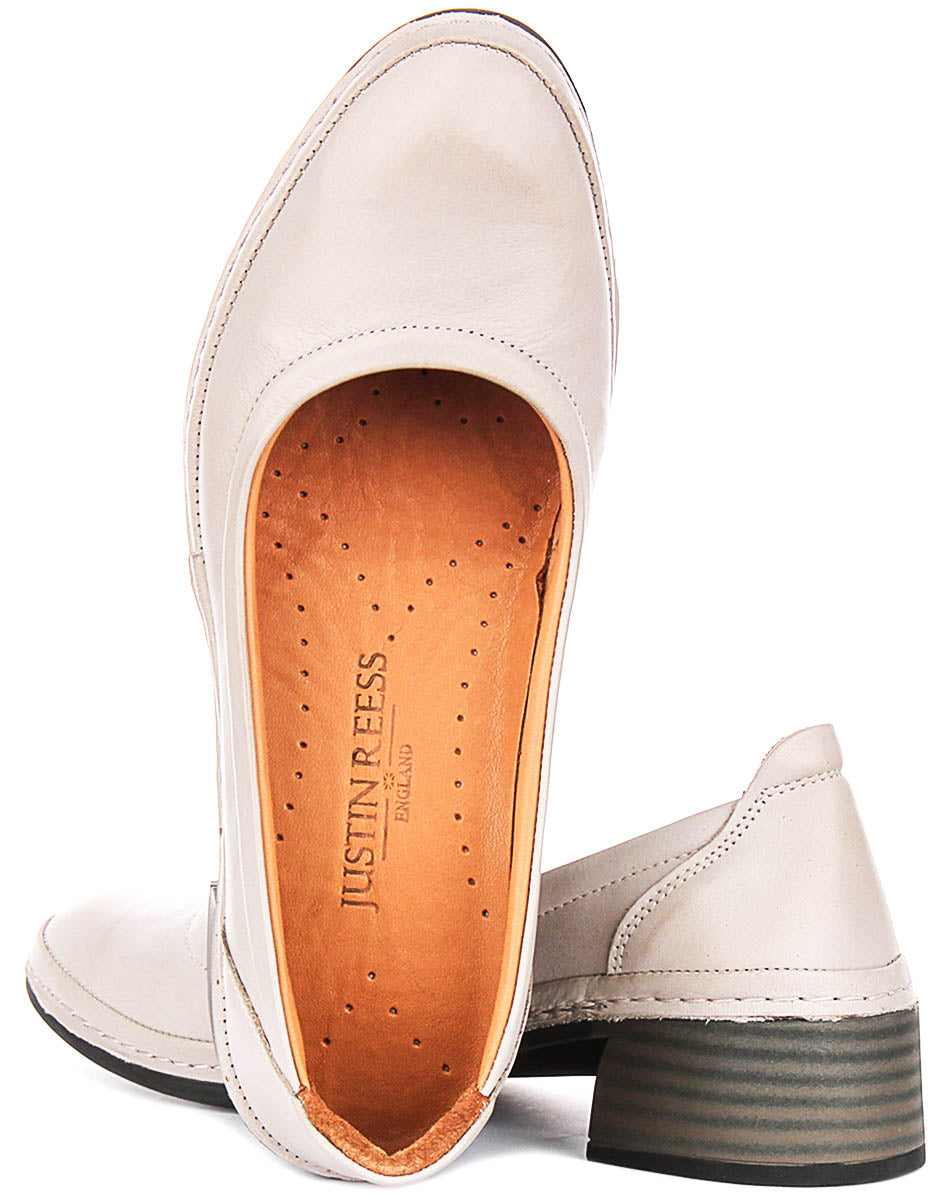 Polly In Stone Heel Shoes