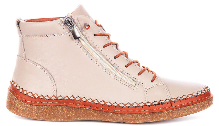 Kylie Hi Top Shoes In Stone