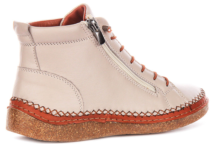 Kylie Hi Top Shoes In Stone