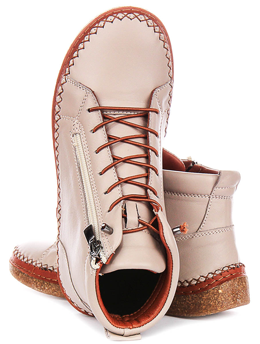 Kylie Hi Top Shoes In Stone