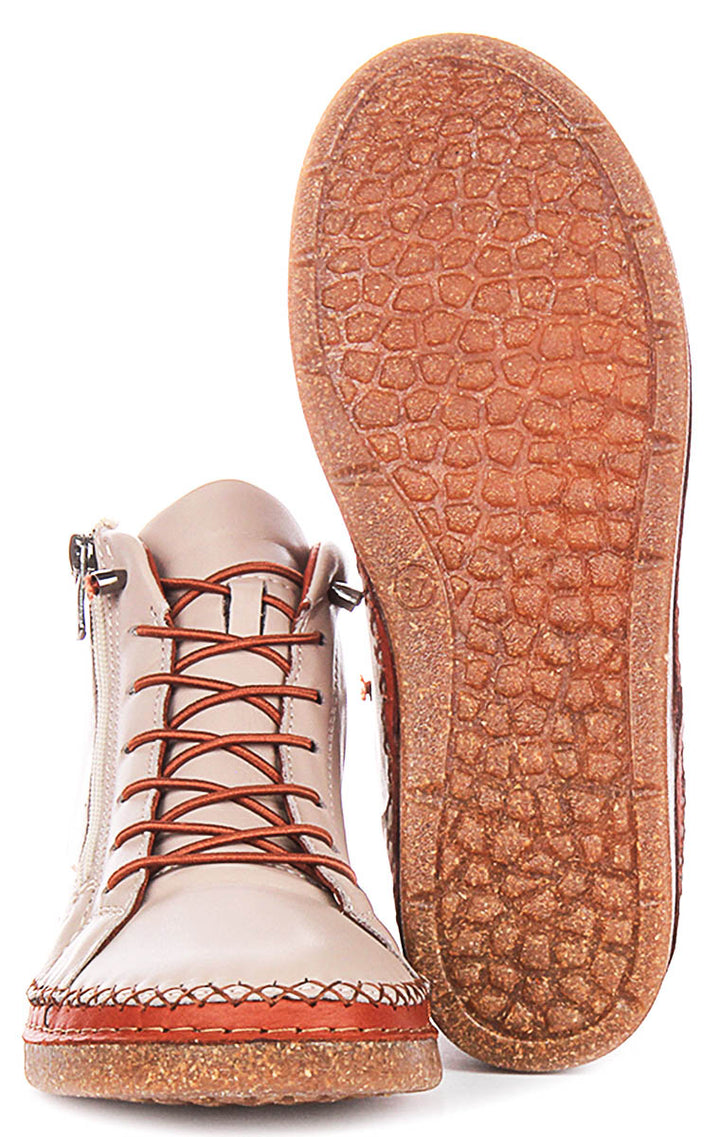 Kylie Hi Top Shoes In Stone