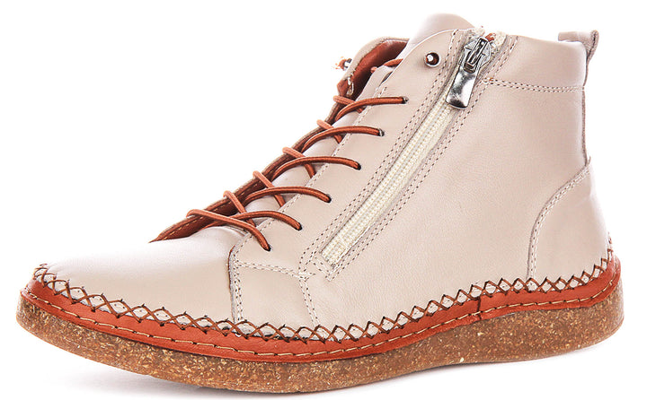 Kylie Hi Top Shoes In Stone