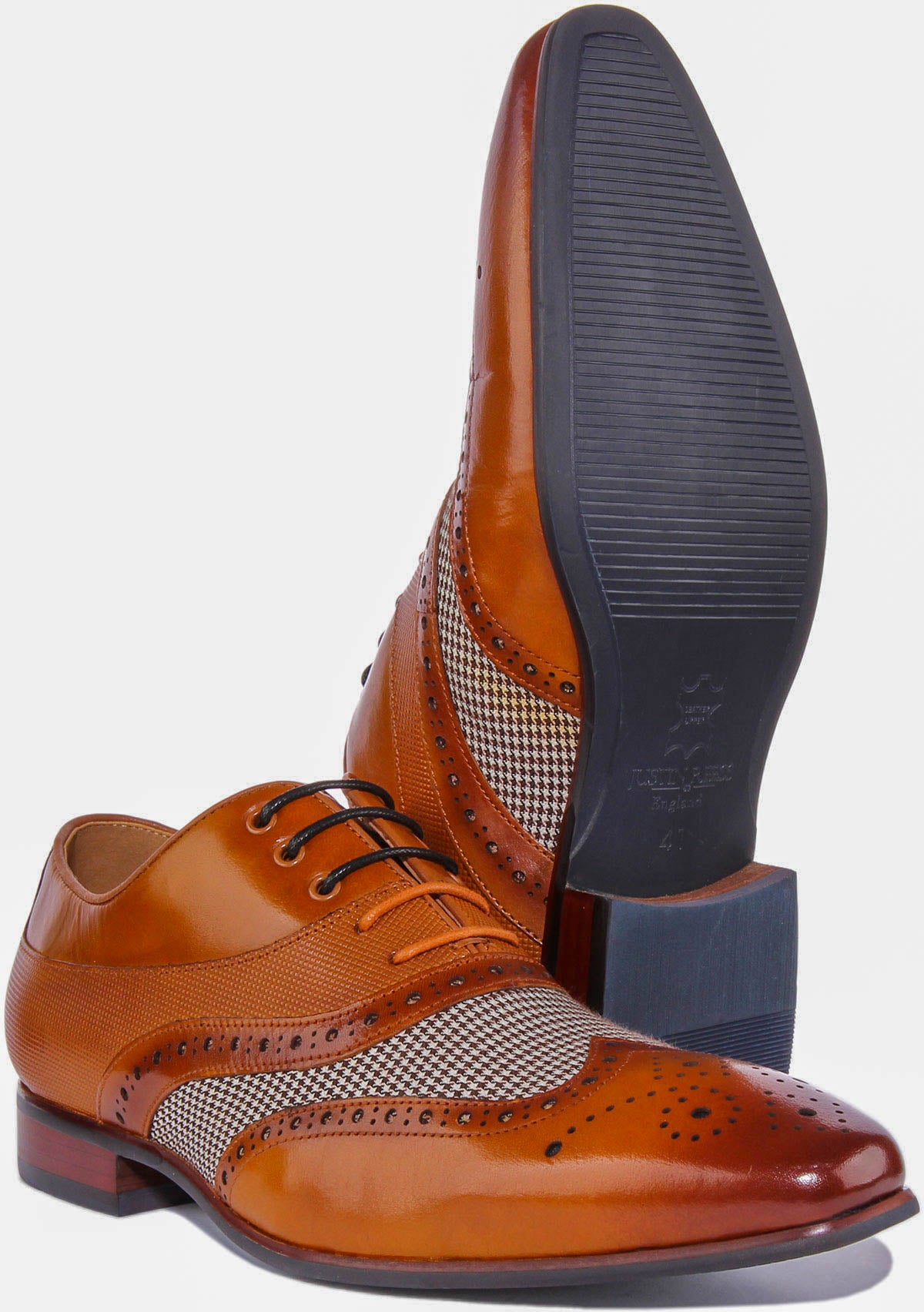 Mens hot sale tweed brogues