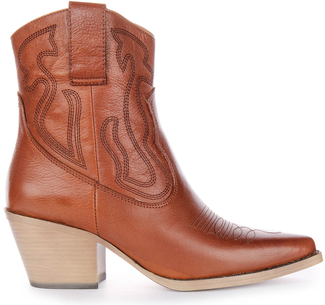 Nova Ankle Boots In Tan