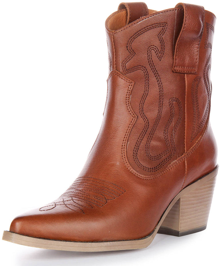 Nova Ankle Boots In Tan