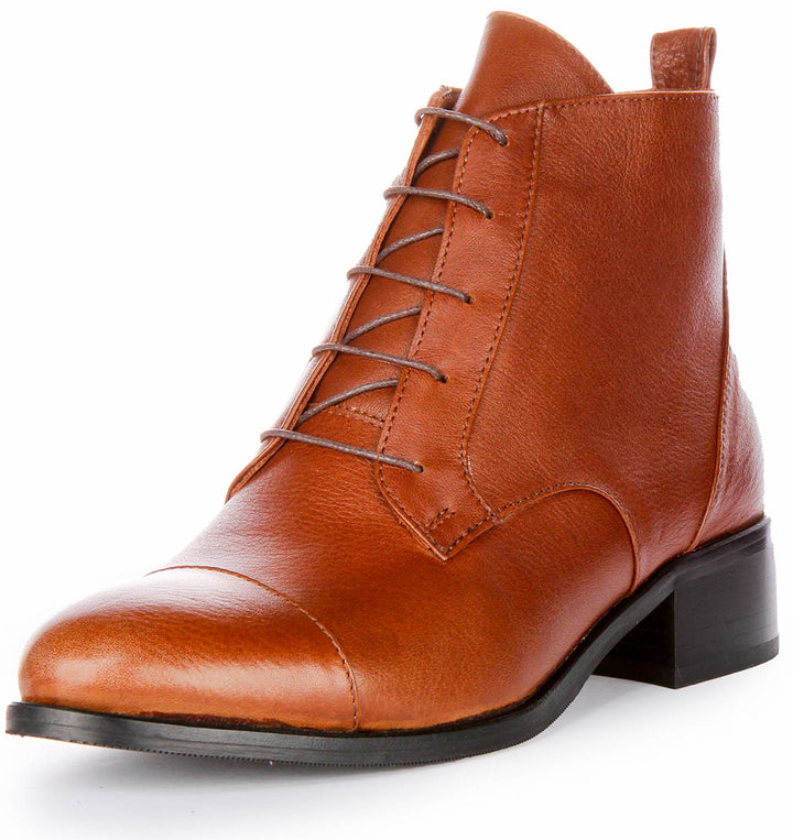 Alice Ankle Boots In Tan