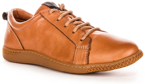 Softy 7 Flat Trainers In Tan