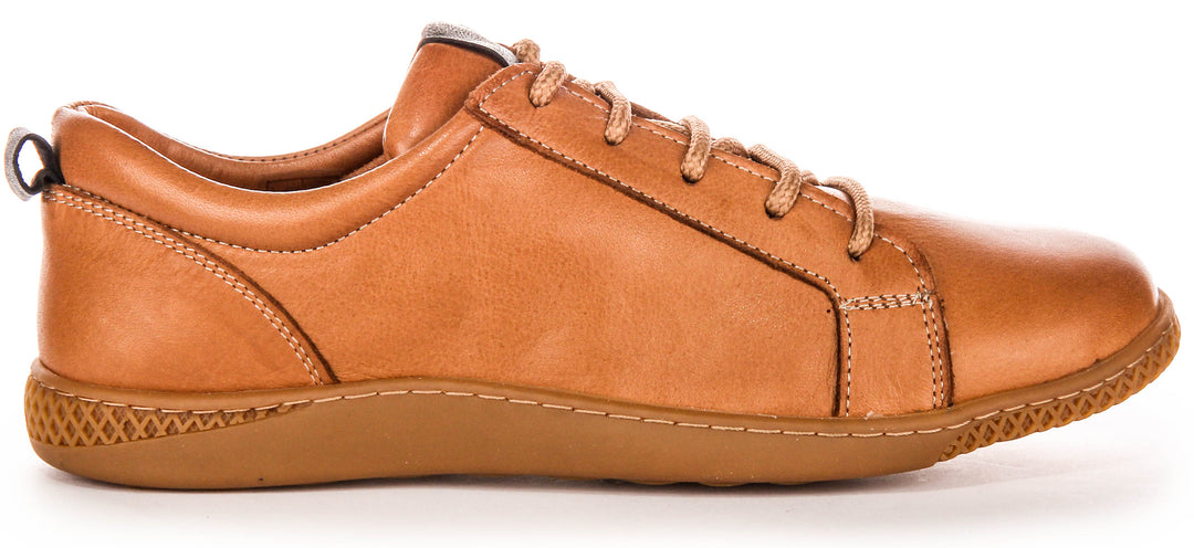 Softy 7 Flat Trainers In Tan