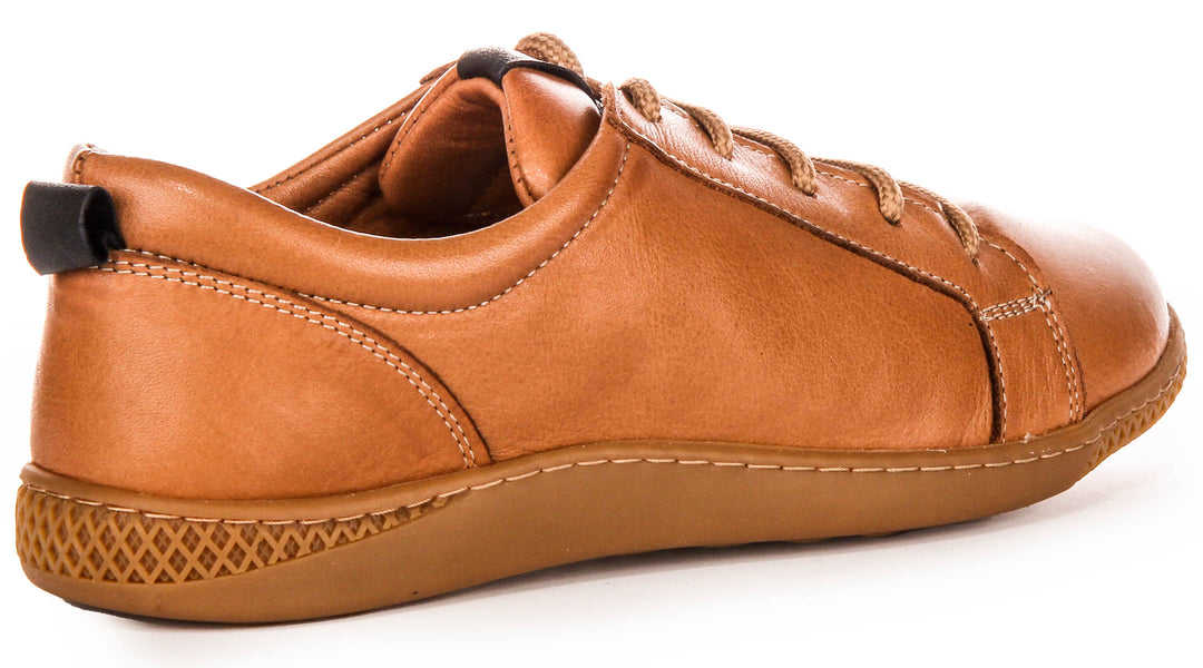 Softy 7 Flat Trainers In Tan