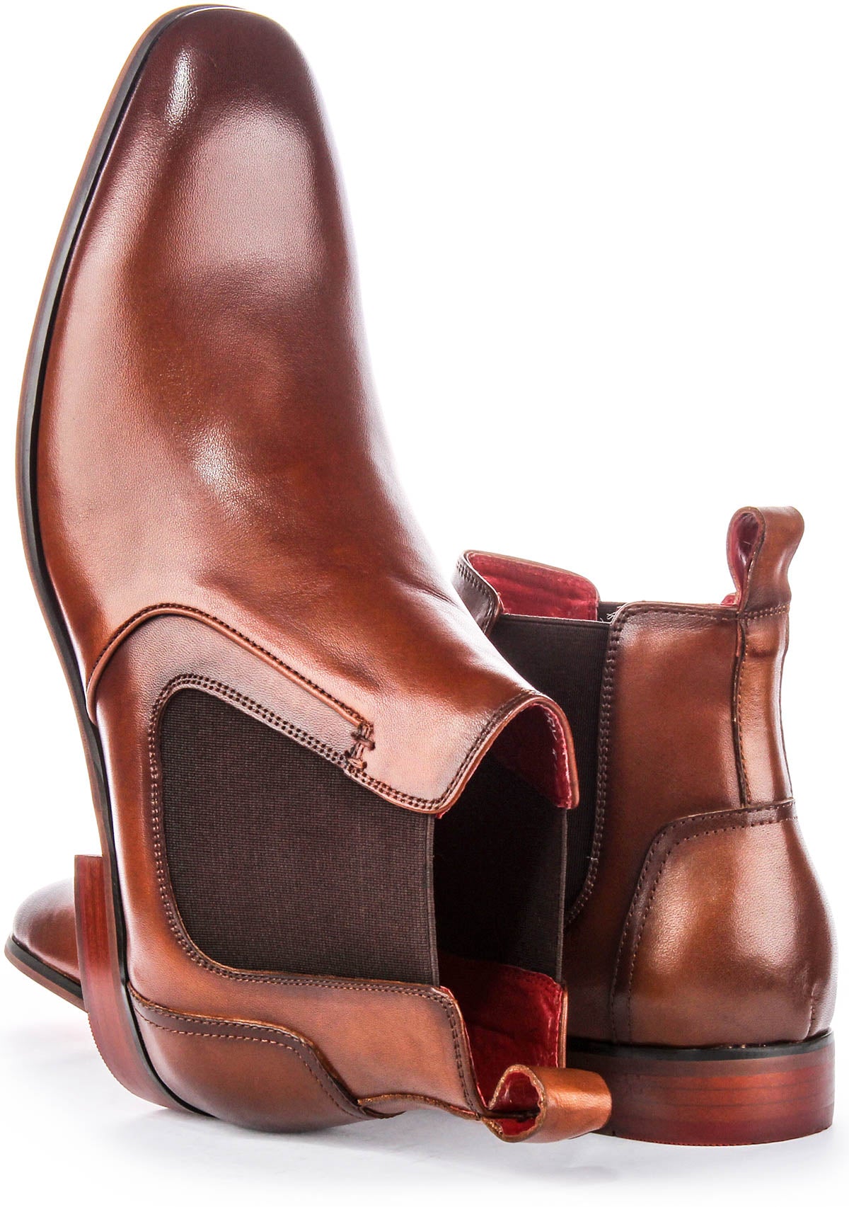Rory In Tan For Men | Leather Chelsea Ankle Boots – Justin Reess