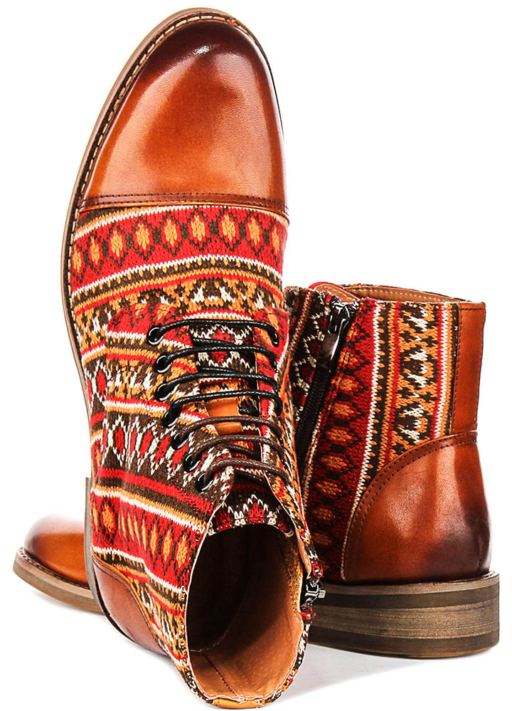 Juan In Tan Oxford Boots