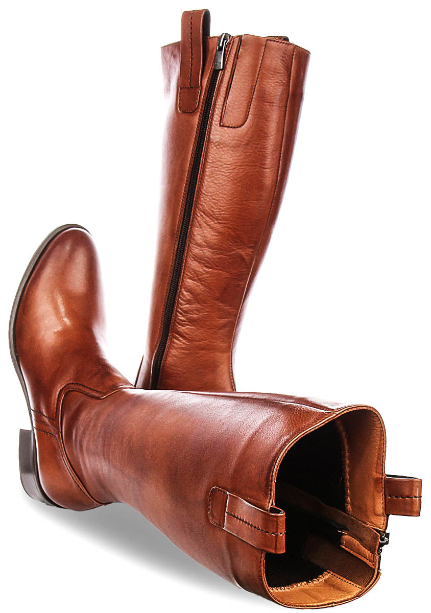 Jenna Riding Boots In Tan