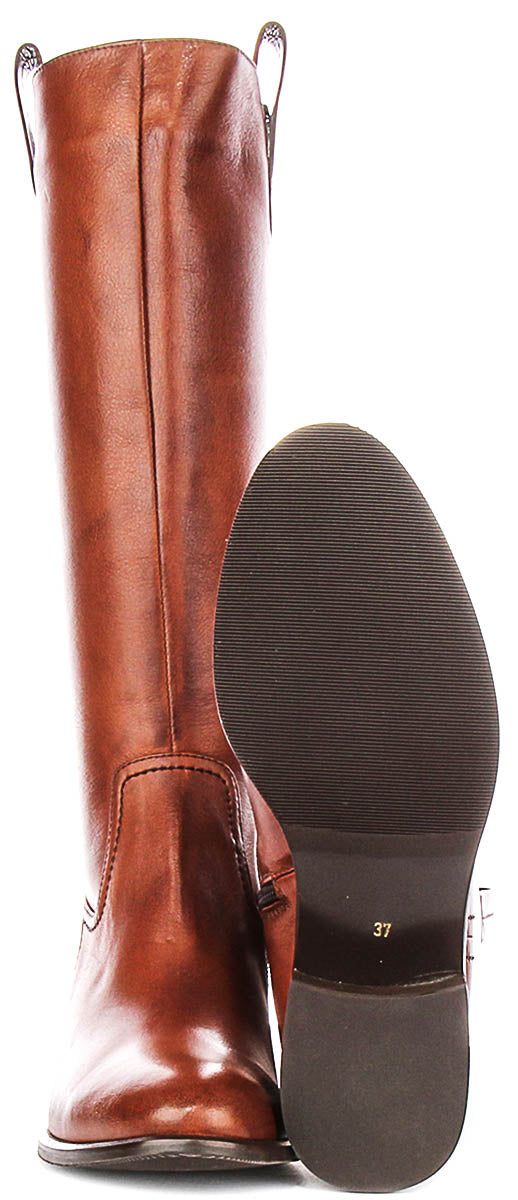 Jenna Riding Boots In Tan
