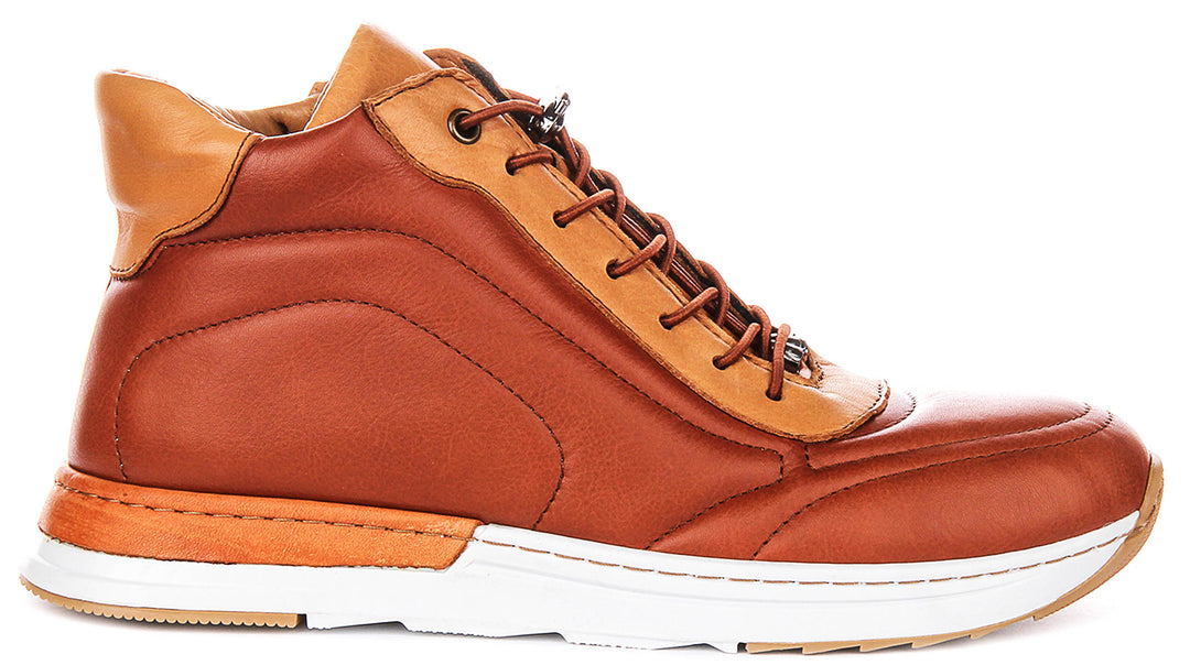 Mckena Hi Top Casual Shoes In Tan