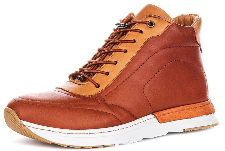 Mckena Hi Top Casual Shoes In Tan