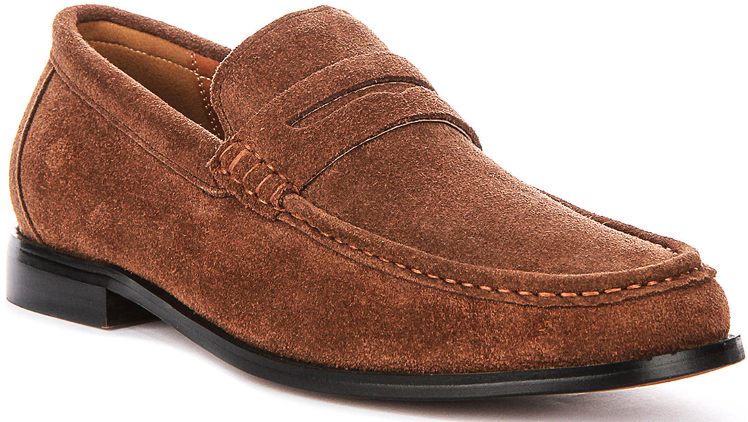 Fenton Suede Loafer In Tan
