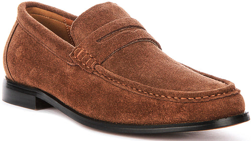 Fenton Suede Loafer In Tan