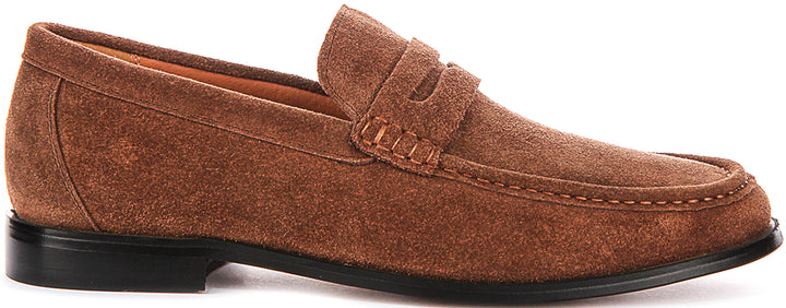 Fenton Suede Loafer In Tan