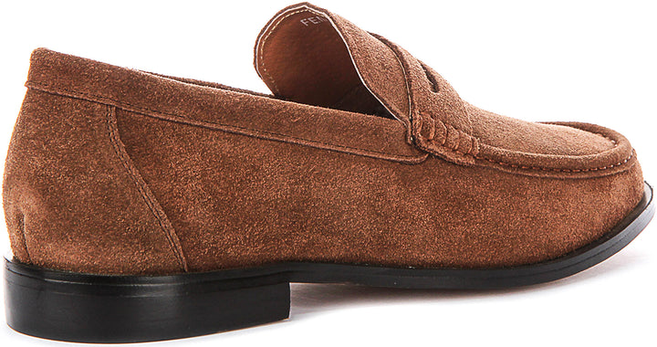 Fenton Suede Loafer In Tan