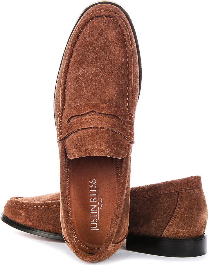 Fenton Suede Loafer In Tan