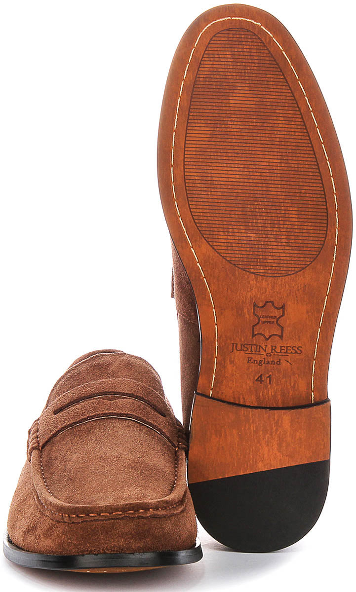 Fenton Suede Loafer In Tan