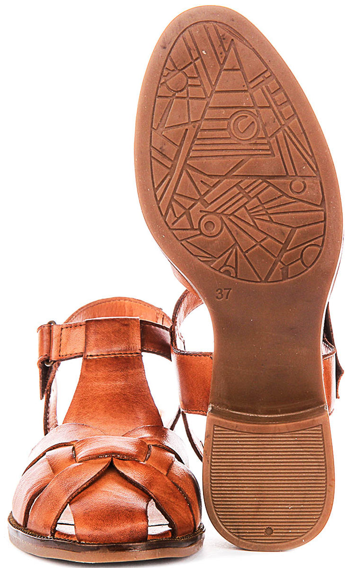 Sabrina Fishermen Sandal In Tan