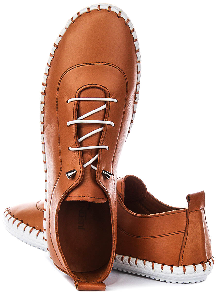 Lexi 2 Slip On In Tan Leather