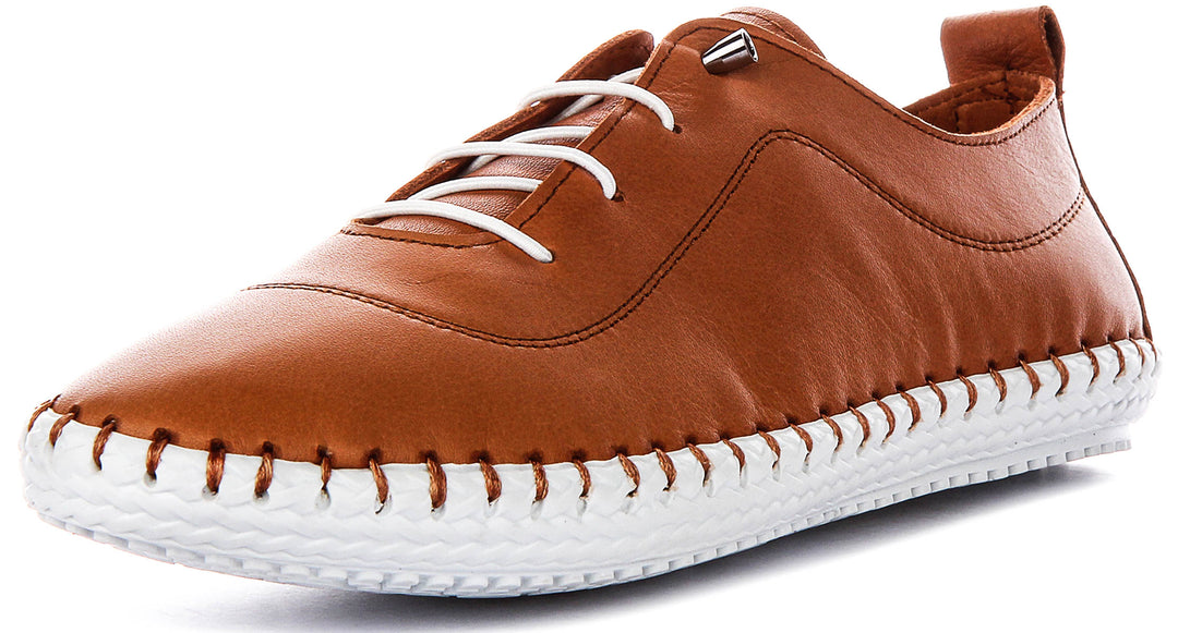 Lexi 2 Slip On In Tan Leather