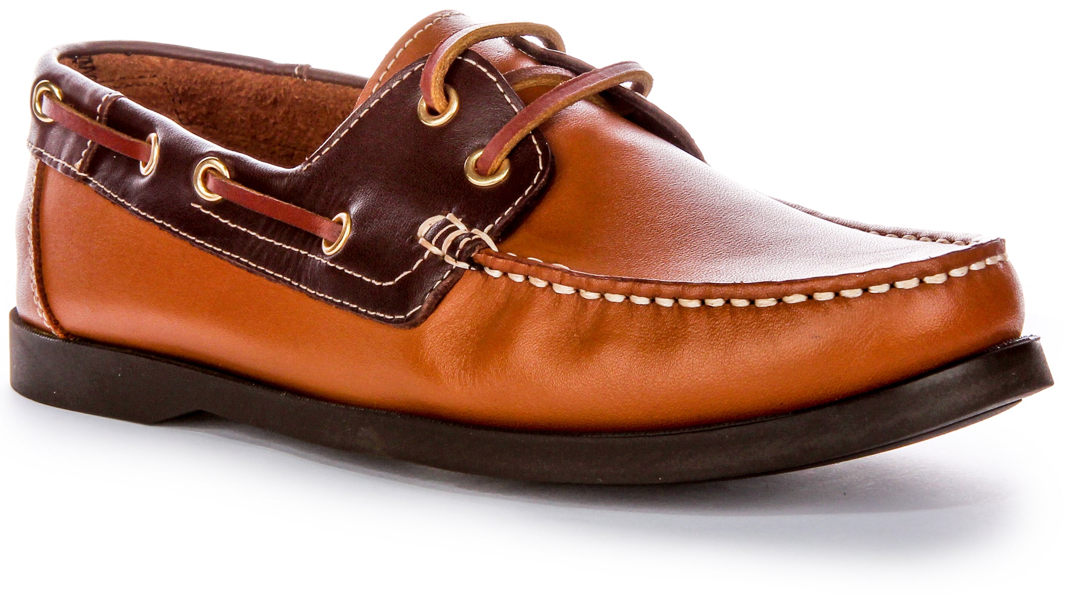 JUSTINREESS Mens Soft Leather Deck Shoes | Lace up Boat Shoes – Justin ...