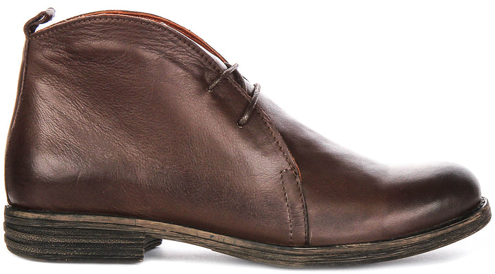 Ember Ankle Boots In Tan Brown