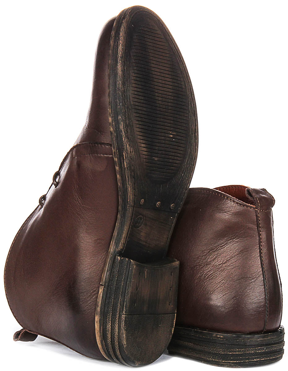 Ember Ankle Boots In Tan Brown